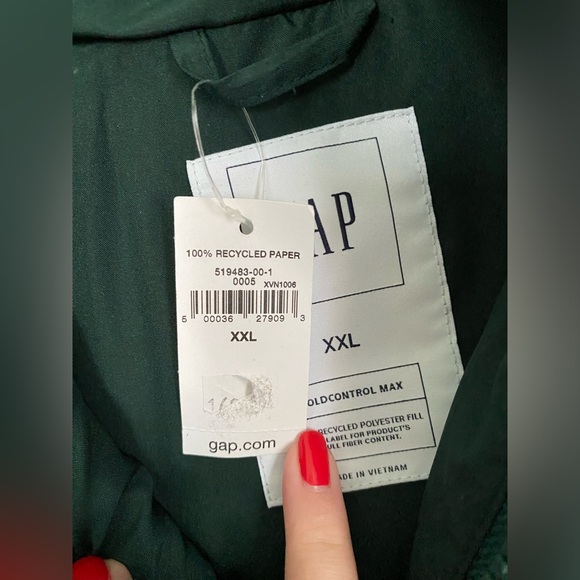 Emerald Green Puffy Jacket - Picture 7 of 7